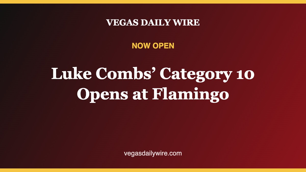 Luke Combs’ Category 10 Opens at Flamingo Las Vegas