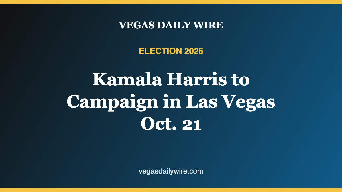 Kamala Harris to Campaign in Las Vegas on Oct. 21 Ahead of Midterms