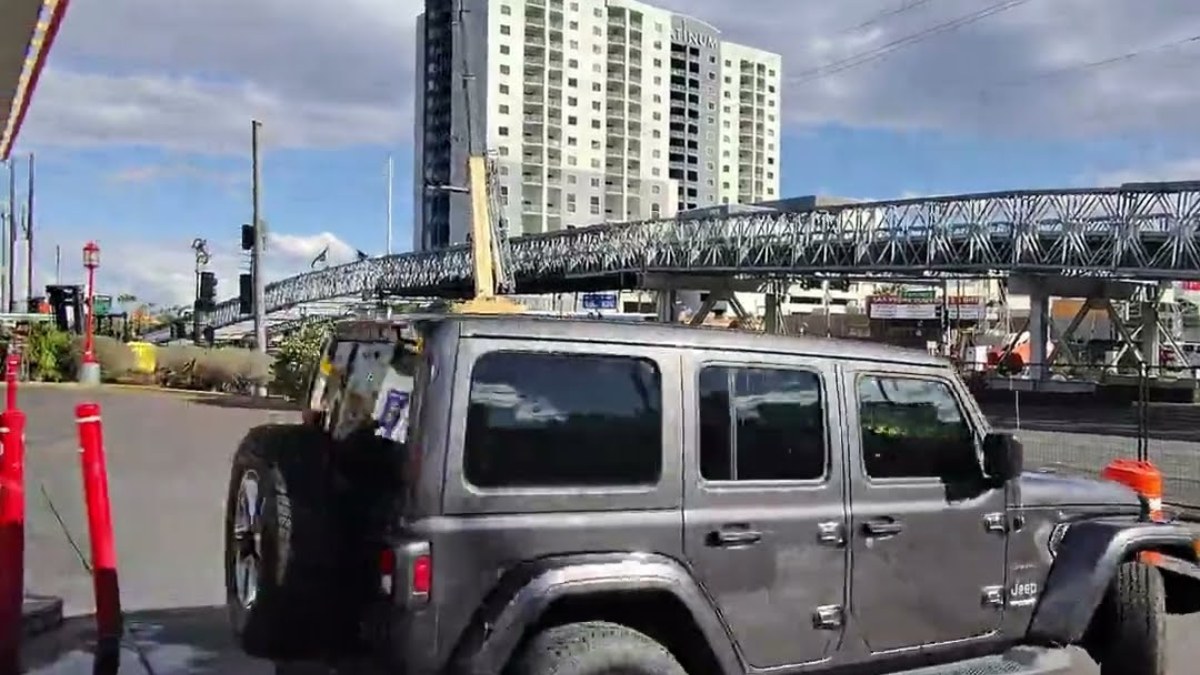 F1 bridge work at Flamingo Road and Koval Lane, Oct. 13, 2026