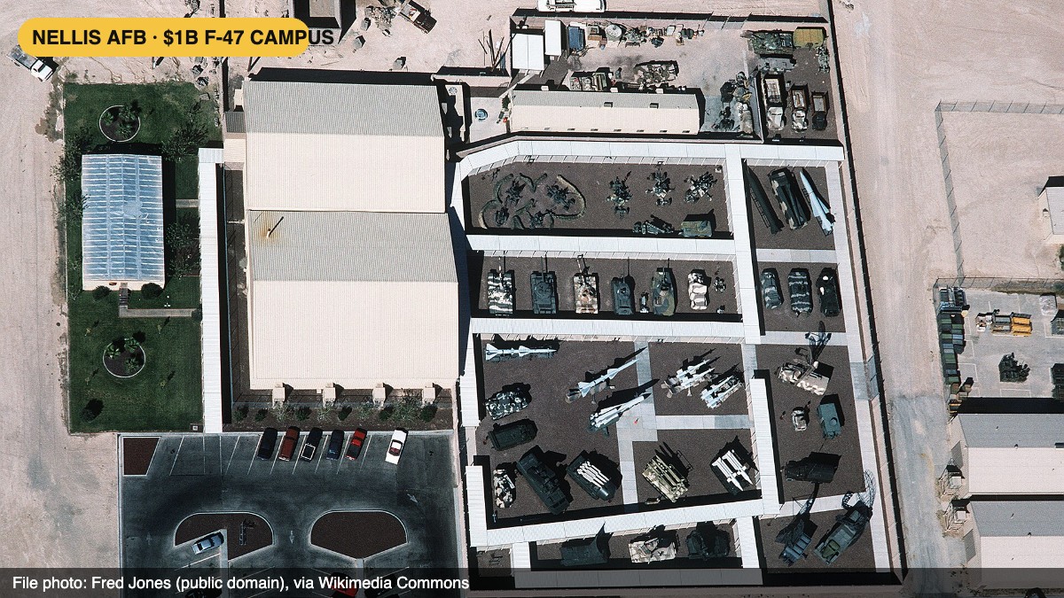 Aerial view of Nellis Air Force Base (file photo)